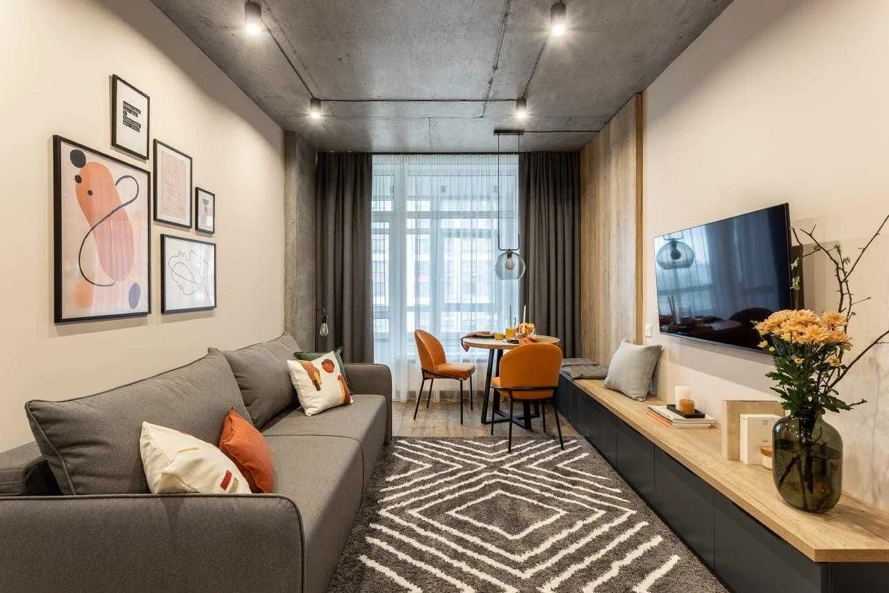 1-кімнатна квартира (спальня+кухня студія)